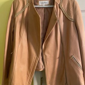 Women jacket size L, real leather,